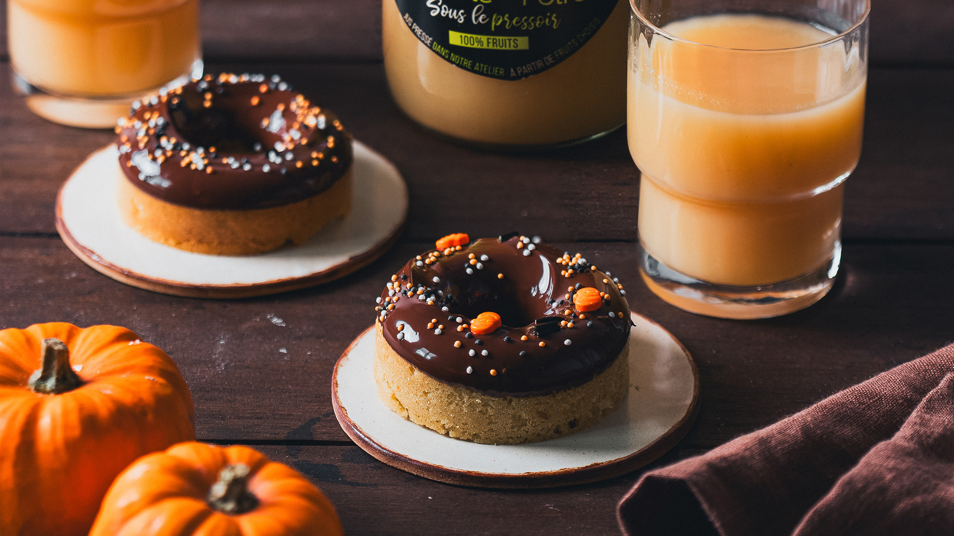 Donuts au chocolat