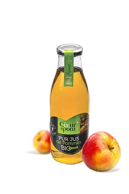 Pur Jus De Pommes BIO Jus De Fruits Naturels Coeur De Pom