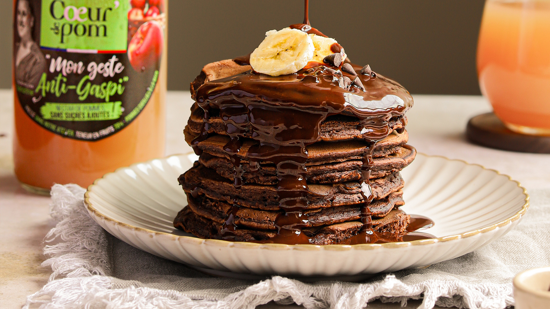 Pancakes banane chocolat